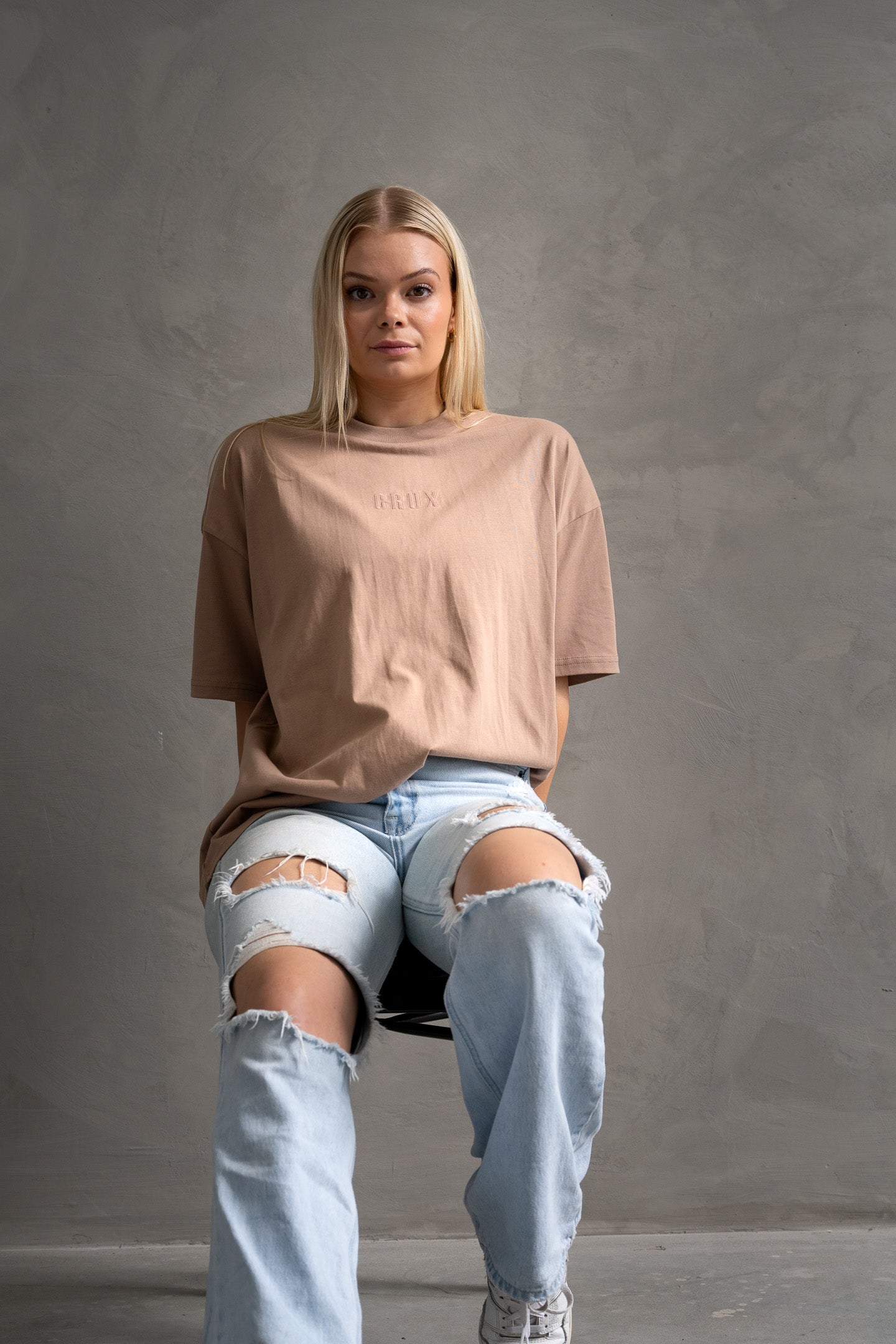 Oversized Tee - Caramel