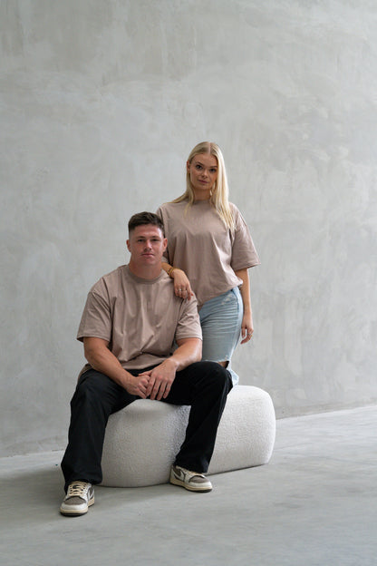 Oversized Tee - Taupe