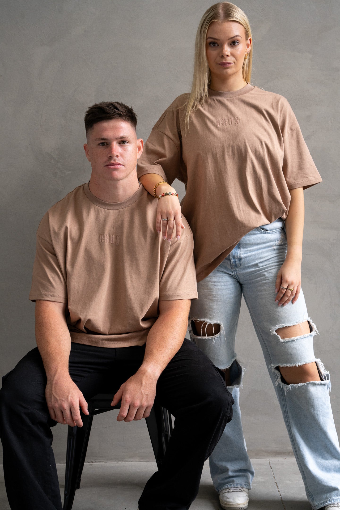 Oversized Tee - Caramel