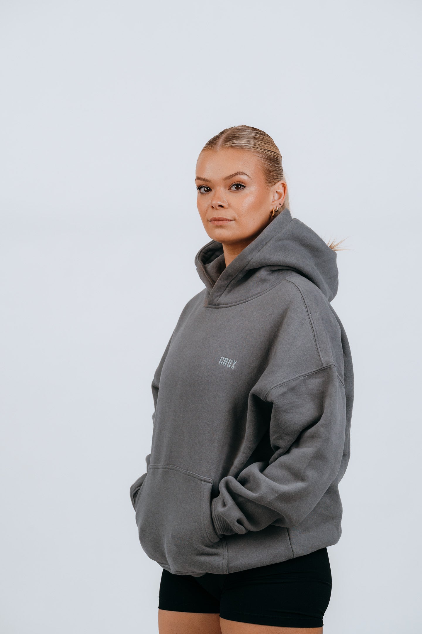 Hoodie - Slate Grey – Crux Clothing Co